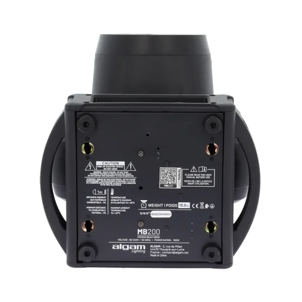 ALGAM LIGHTING MB200 Beam Testa Mobile 200W + Ring RGB - immagine 6