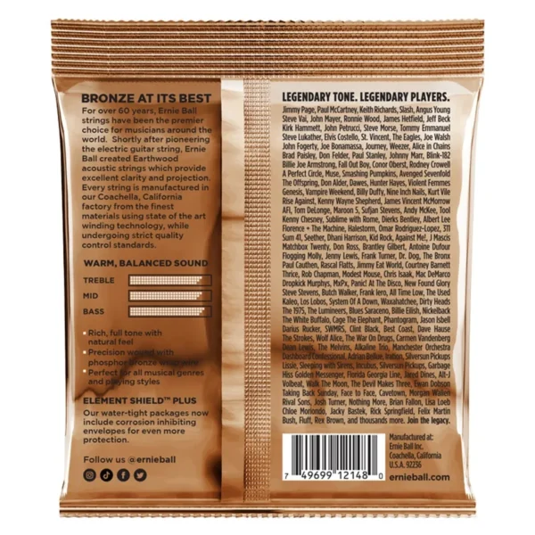 Ernie Ball - 2148 Earthwood Phosphor Bronze Light 11-52 - immagine 2