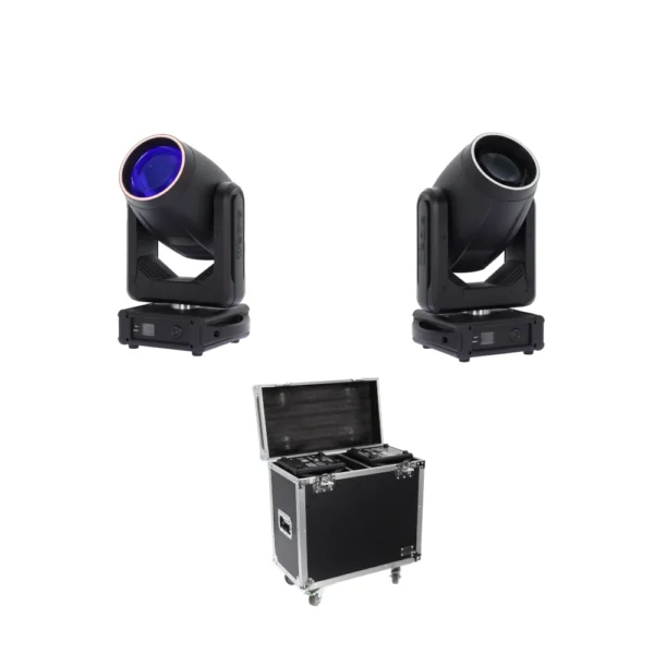 ALGAM LIGHTING KIT Composto da n. 2 Beam MB200 + n. 1 FLIGHTCASE