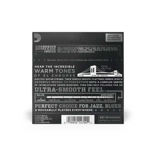 D'ADDARIO ECG24 Chromes Jazz Light - immagine 2
