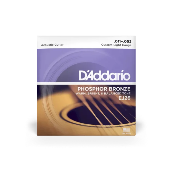 D'ADDARIO EJ26 Phosphor Bronze Custom Light 011-052