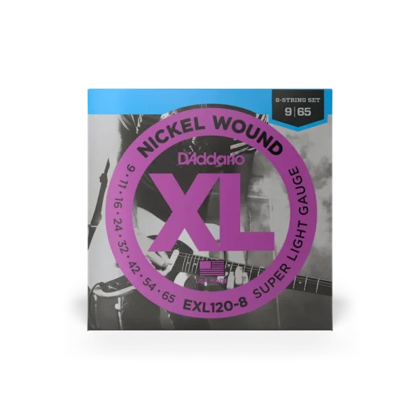 D'ADDARIO EXL120-8 Nickel Wound - 8 String Super Light