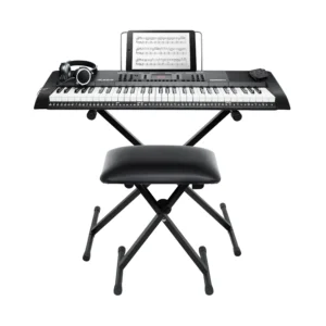 ALESIS Harmony 61 MK3 + supporto ad X, panchetta, una cuffia, pedale di sustain